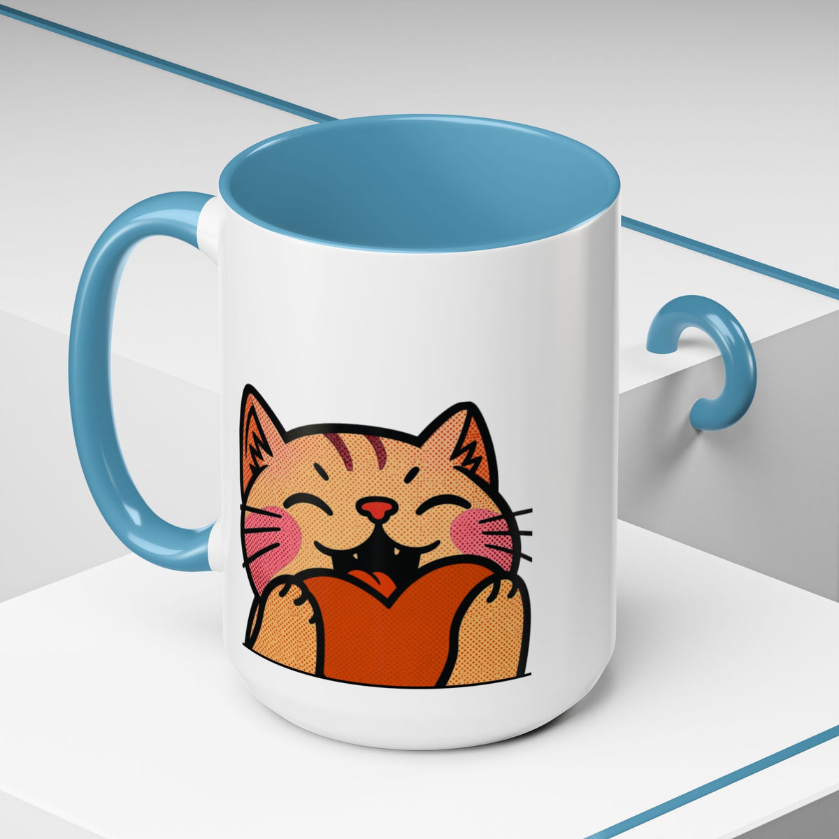 Heart, Hug, Happiness, Love Accent Coffee Mug – Twitch Emote