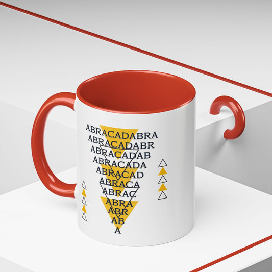 Abracadabra Manifest Accent Coffee Mug (11oz), A Spellbinding Reminder to Speak Magic