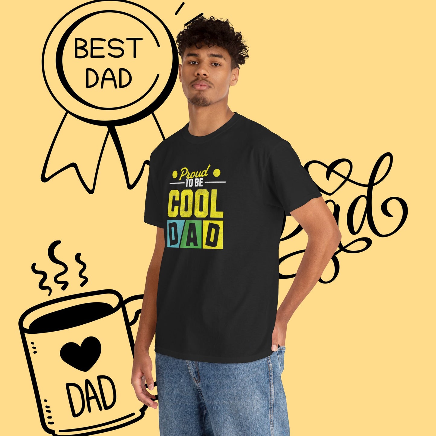 Cool Dad T-Shirt — "Proud to Be Cool Dad" Graphic Tee for Father’s Day