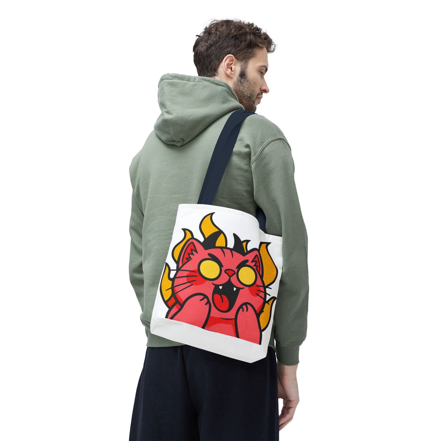 Evil Laughing Cat - Twitch Emote - Devil Cat Tote