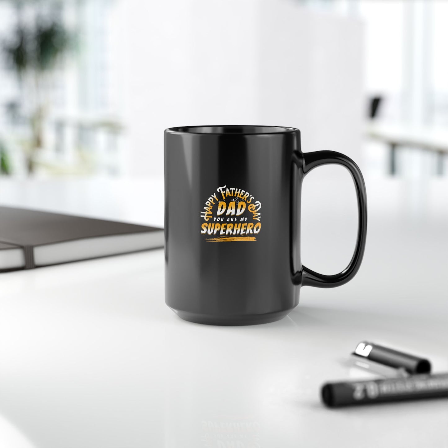 Dad Superhero Mug — Happy Father’s Day Coffee Cup (11oz & 15oz)