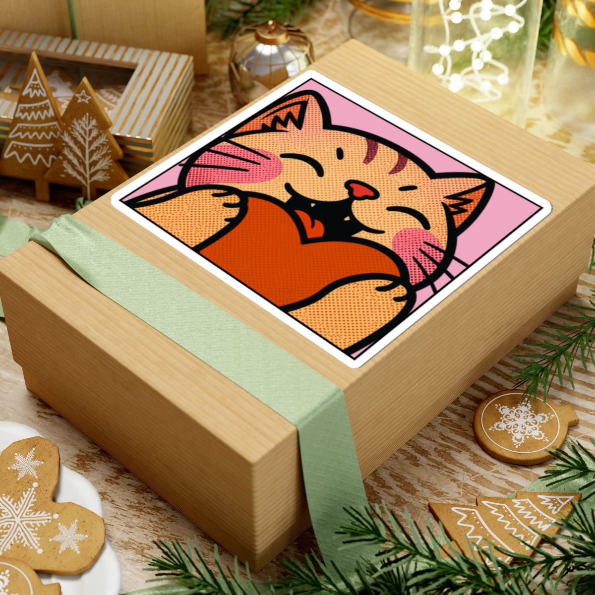Heart, Hug, Happiness, Love Kiss-Cut Sticker — Twitch Emote & Laptop Decal