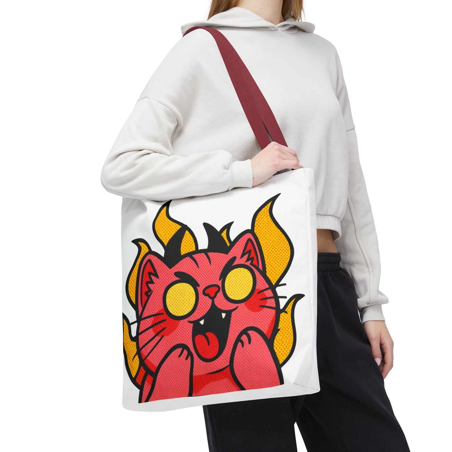 Evil Laughing Cat - Twitch Emote - Devil Cat Tote