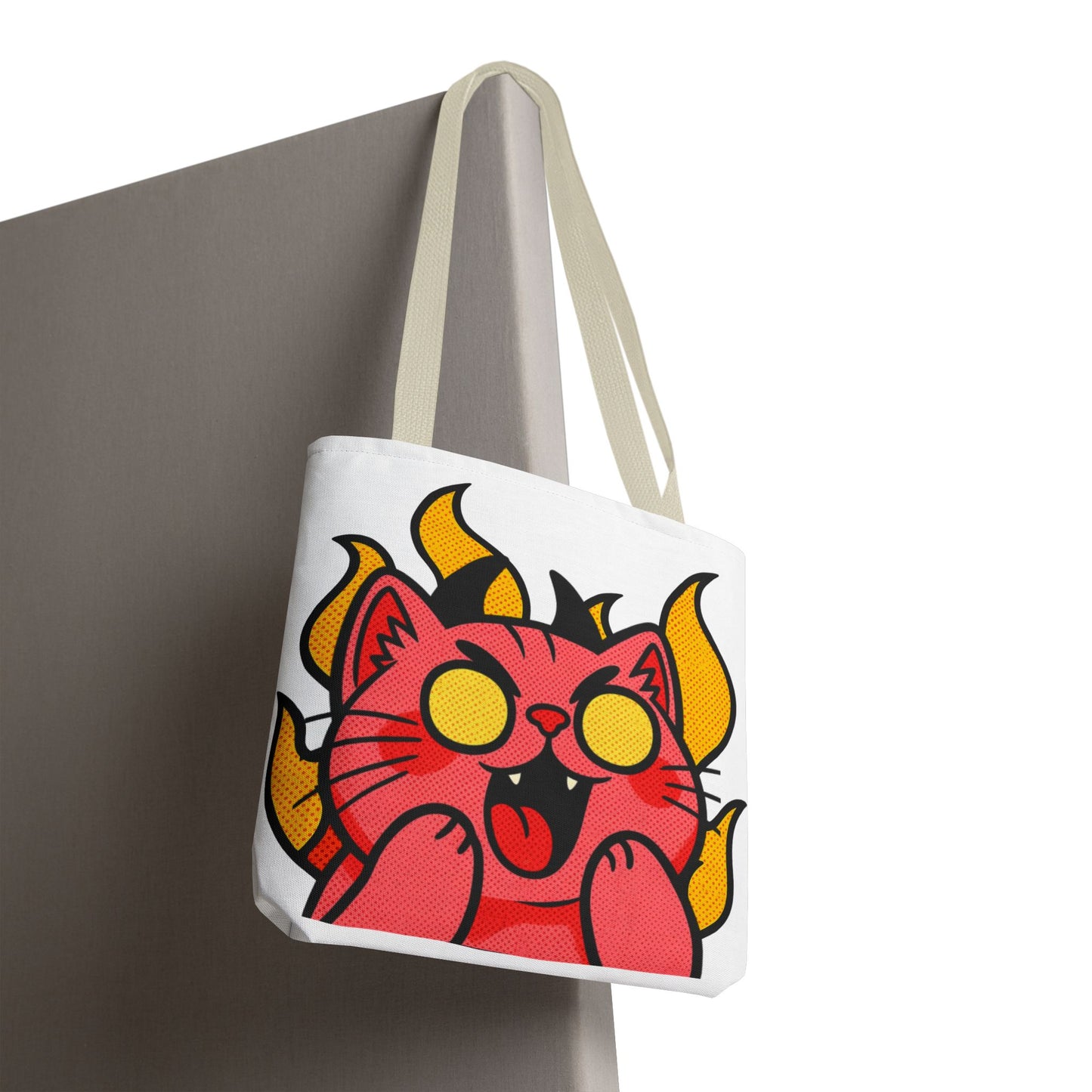 Evil Laughing Cat - Twitch Emote - Devil Cat Tote