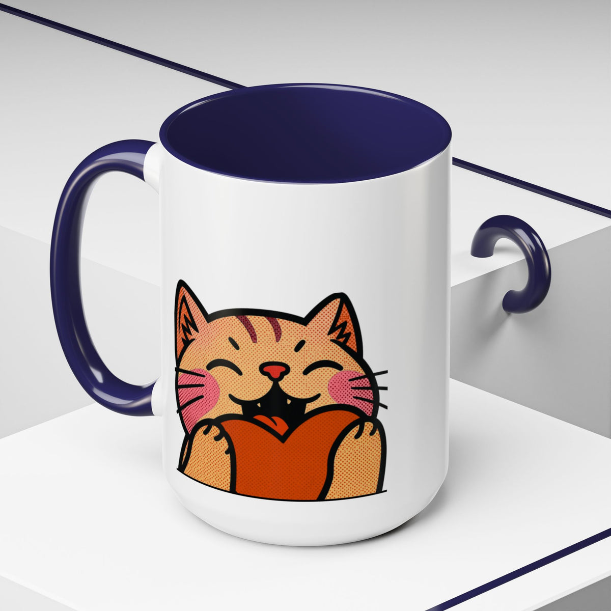 Heart, Hug, Happiness, Love Accent Coffee Mug – Twitch Emote