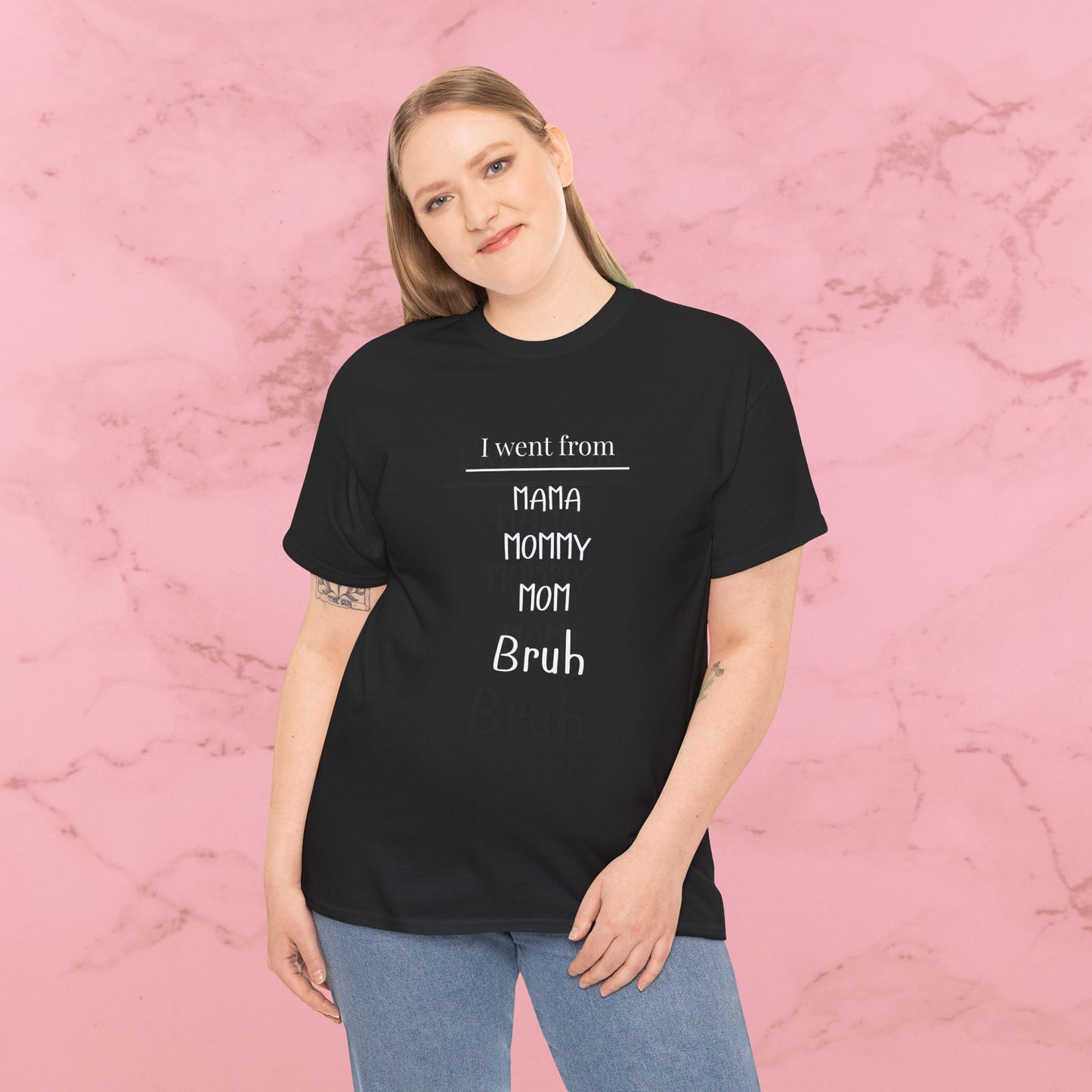 Mama Mommy Mom Bruh T‑Shirt — Funny Mom Evolution Tee