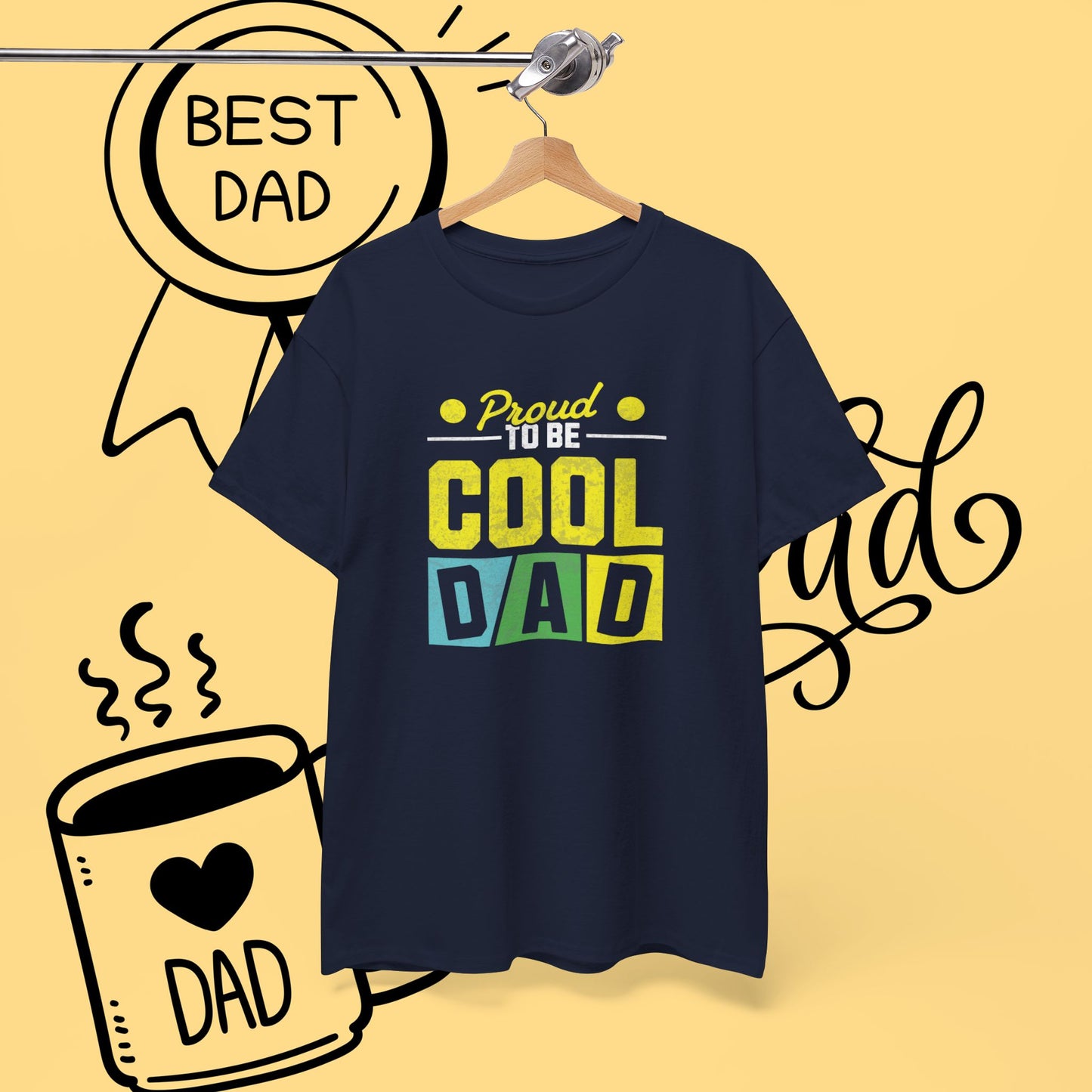 Cool Dad T-Shirt — "Proud to Be Cool Dad" Graphic Tee for Father’s Day