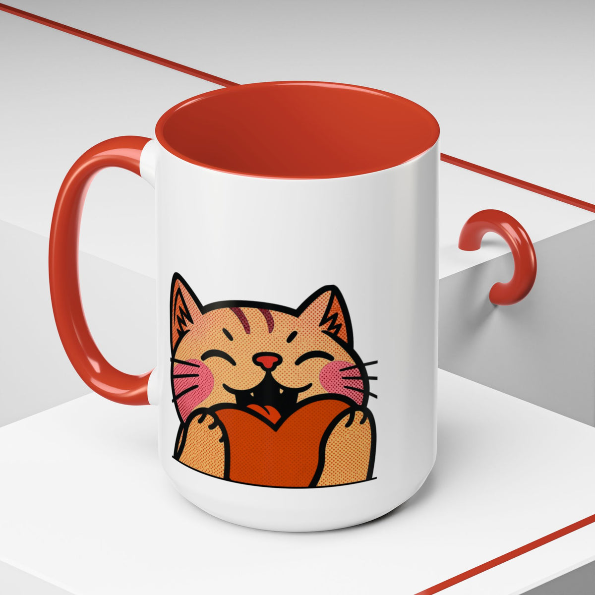 Heart, Hug, Happiness, Love Accent Coffee Mug – Twitch Emote