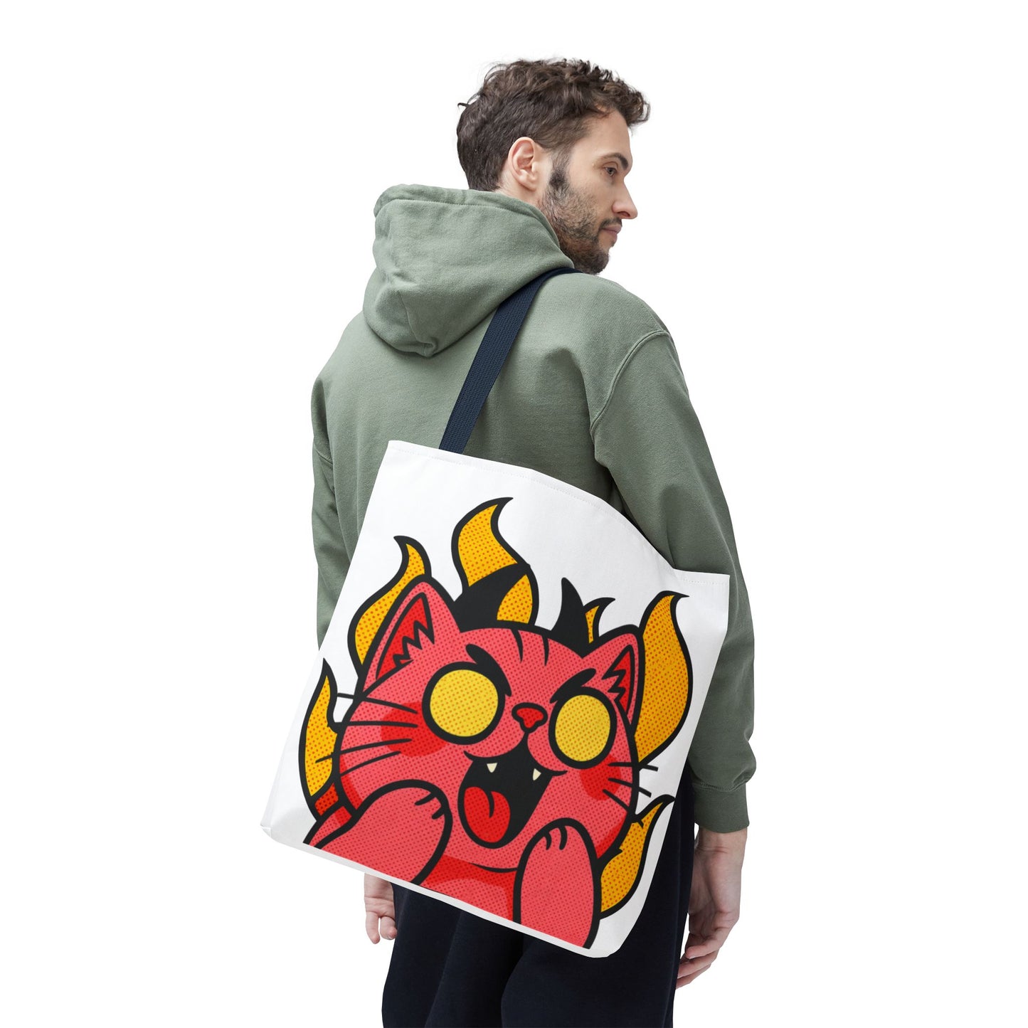 Evil Laughing Cat - Twitch Emote - Devil Cat Tote