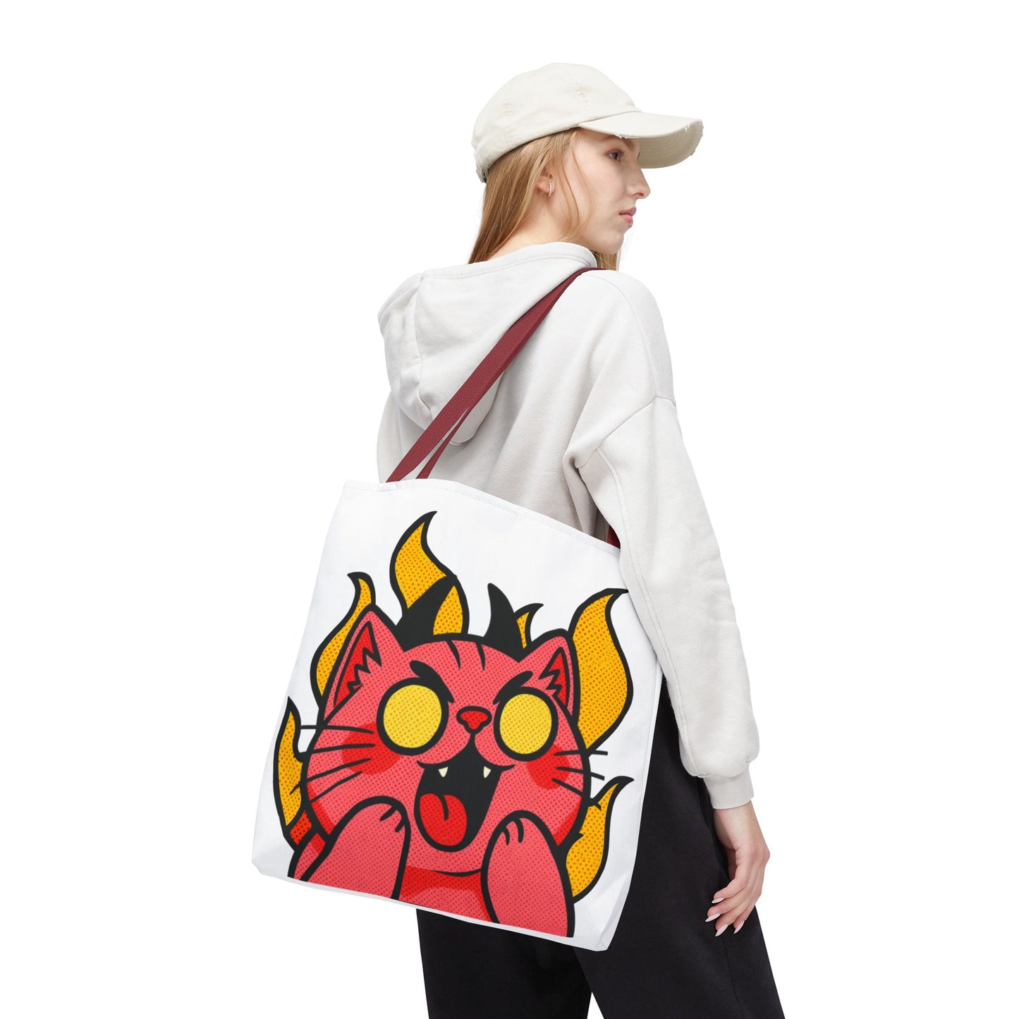 Evil Laughing Cat - Twitch Emote - Devil Cat Tote
