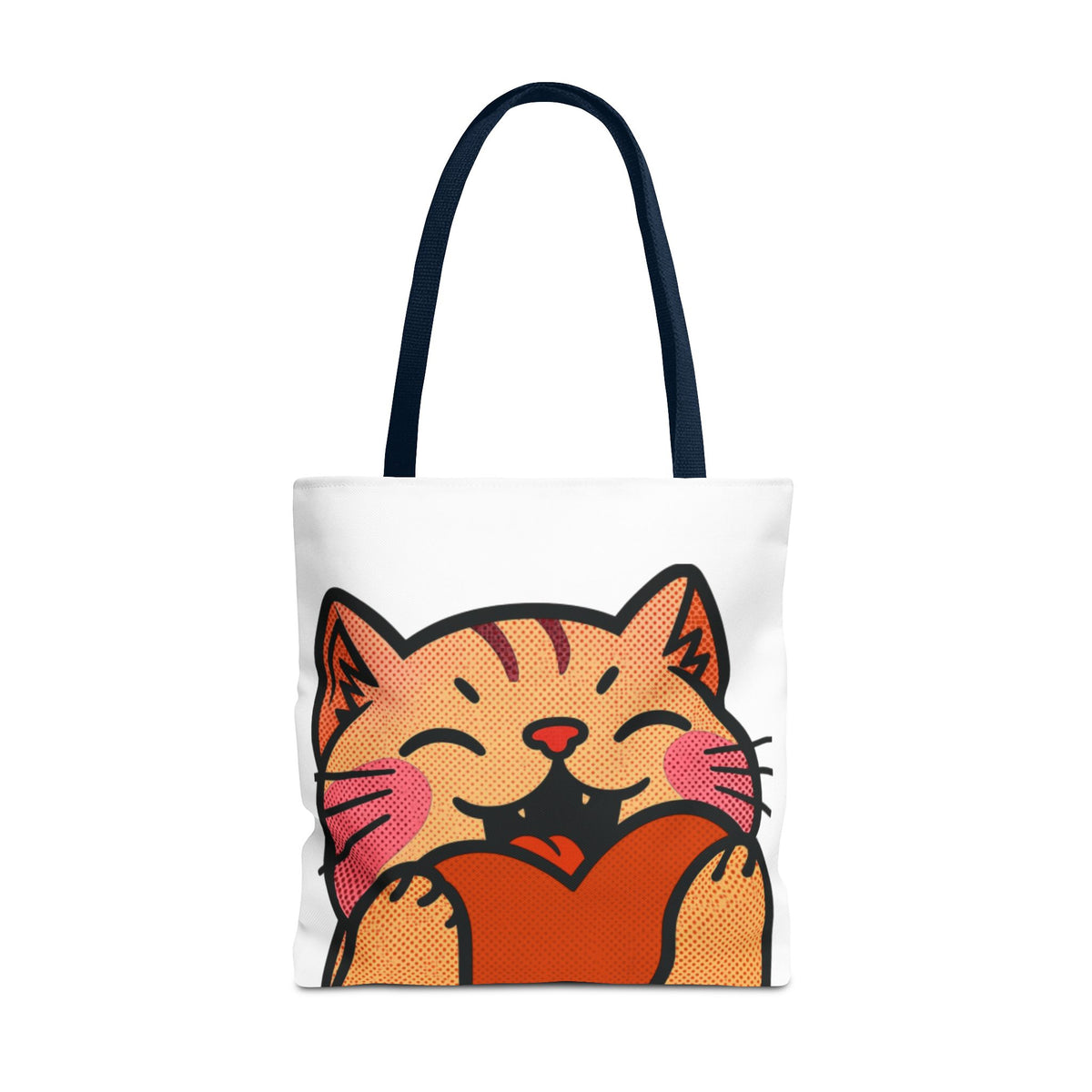 Heart, Hug, Happiness, Love Tote Bag – Happy Cat Twitch Emote