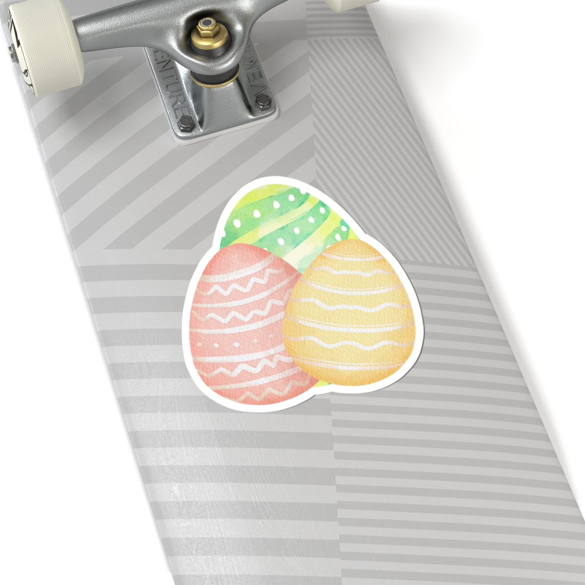 Easter Egg Kiss-Cut Stickers - Colorful Spring Decor for Laptops, Journals & Gifts