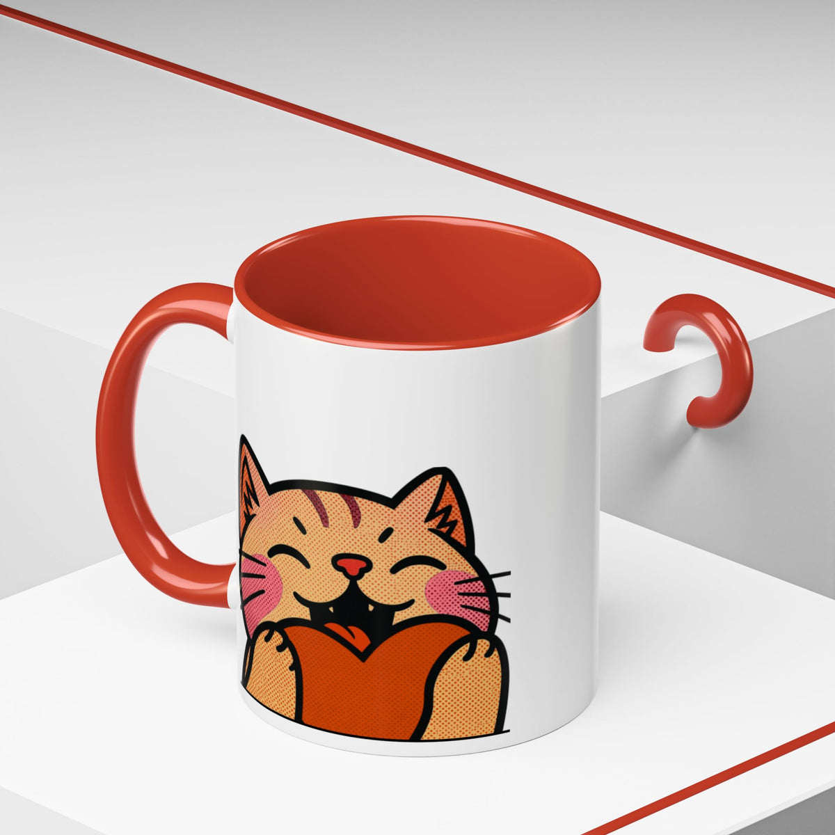 Heart, Hug, Happiness, Love Accent Coffee Mug – Twitch Emote