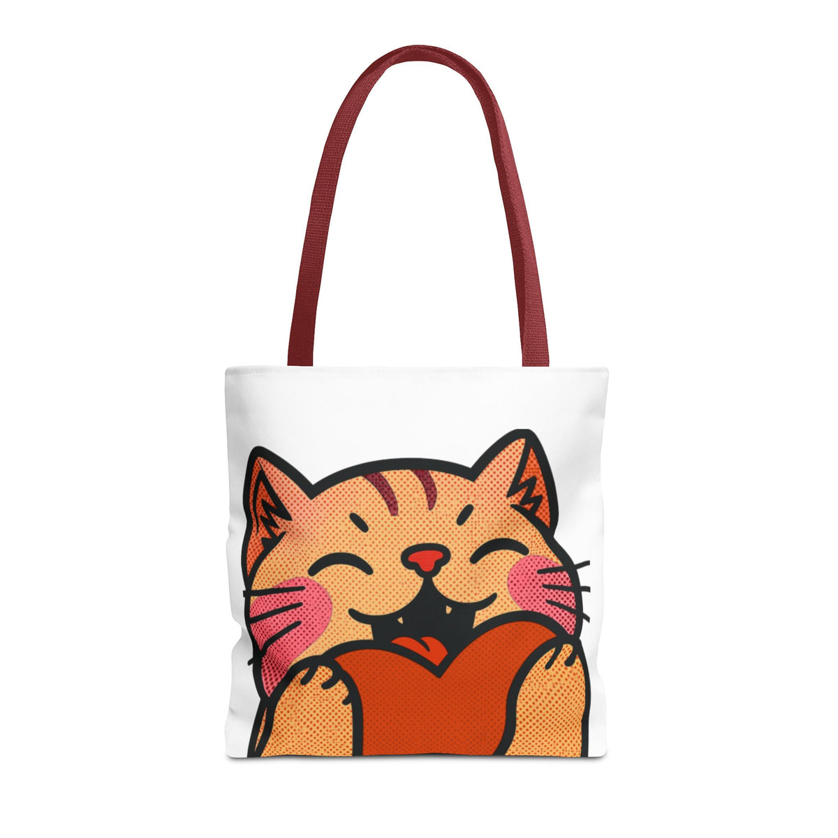 Heart, Hug, Happiness, Love Tote Bag – Happy Cat Twitch Emote