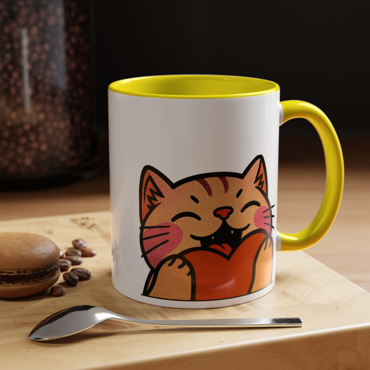 Heart, Hug, Happiness, Love Accent Coffee Mug – Twitch Emote