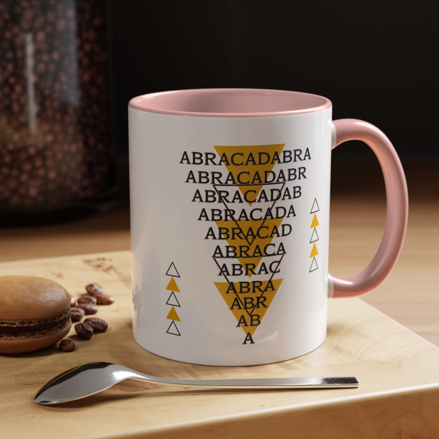 Abracadabra Manifest Accent Coffee Mug (11oz), A Spellbinding Reminder to Speak Magic
