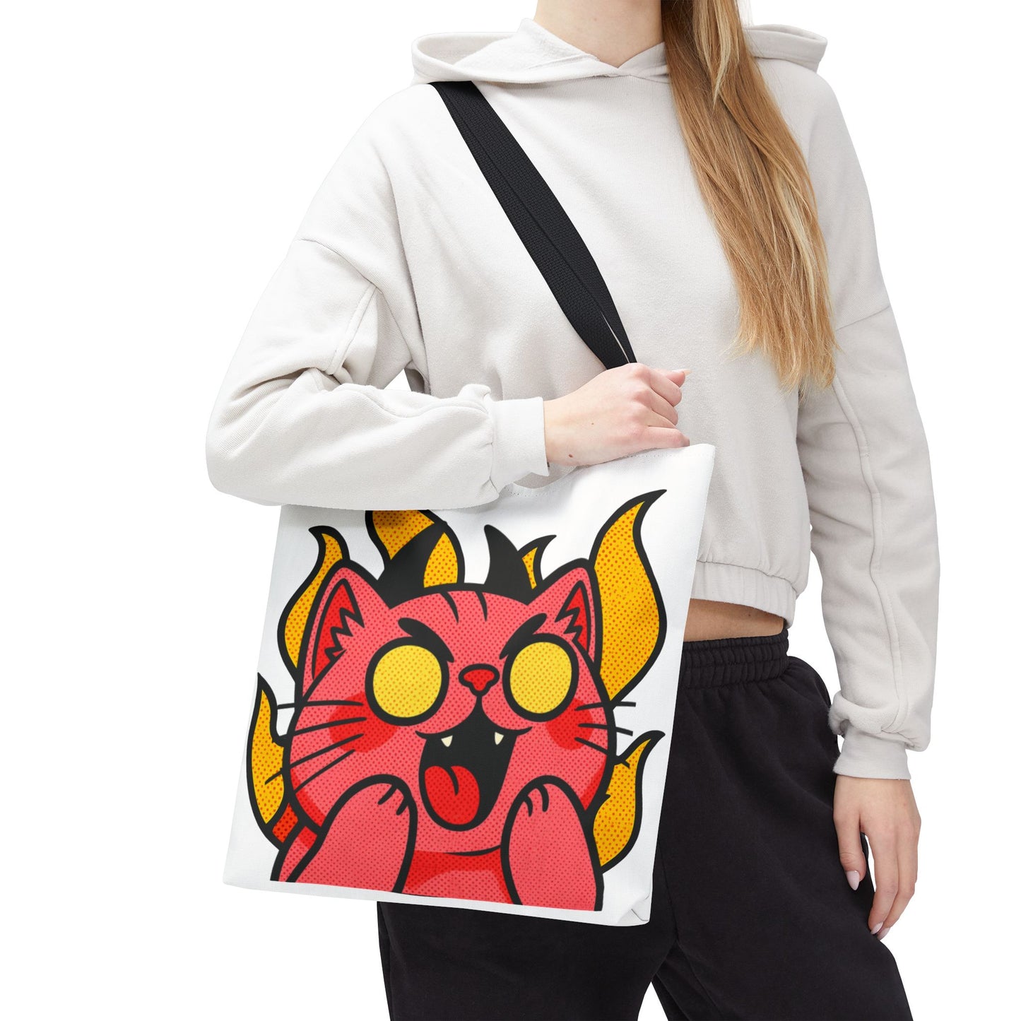 Evil Laughing Cat - Twitch Emote - Devil Cat Tote