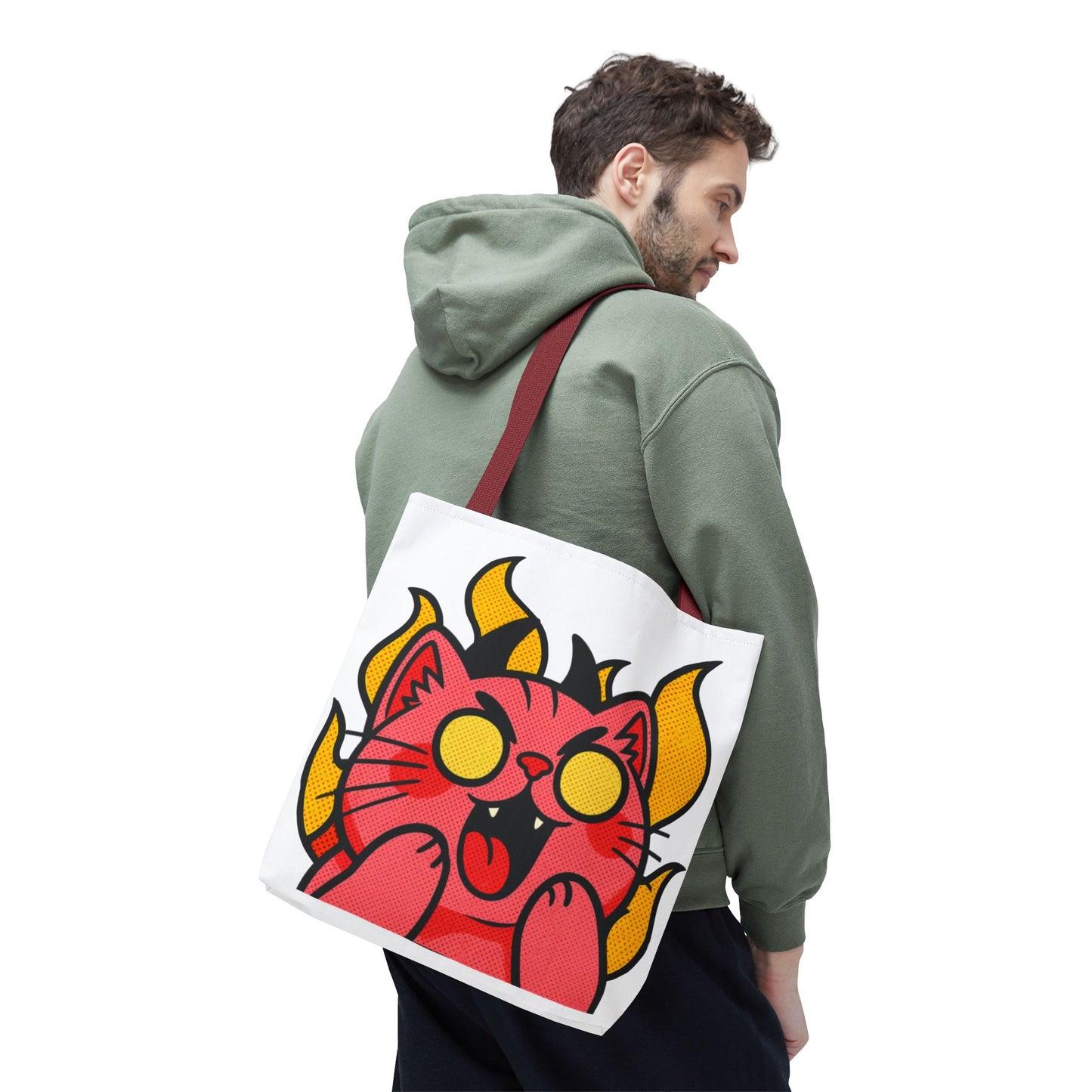 Evil Laughing Cat - Twitch Emote - Devil Cat Tote