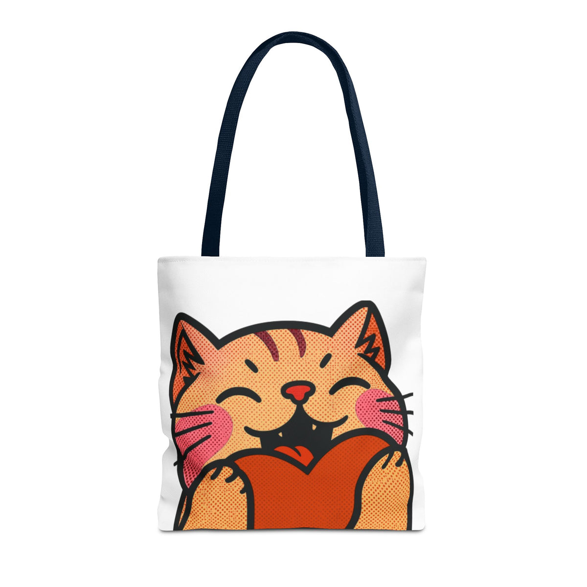 Heart, Hug, Happiness, Love Tote Bag – Happy Cat Twitch Emote