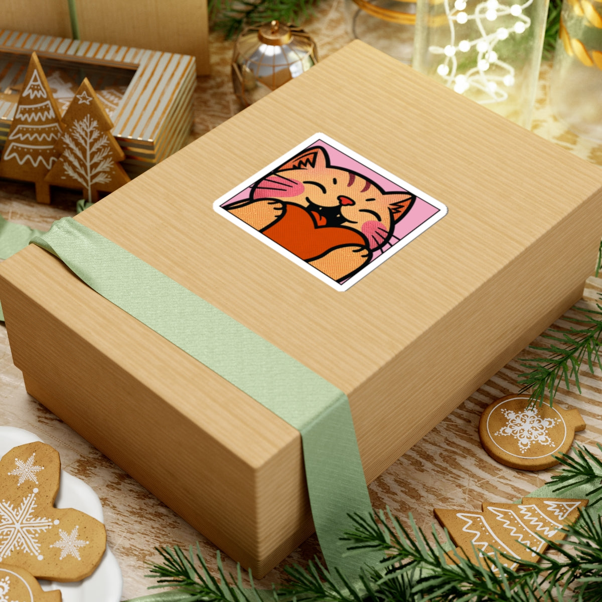 Heart, Hug, Happiness, Love Kiss-Cut Sticker — Twitch Emote & Laptop Decal