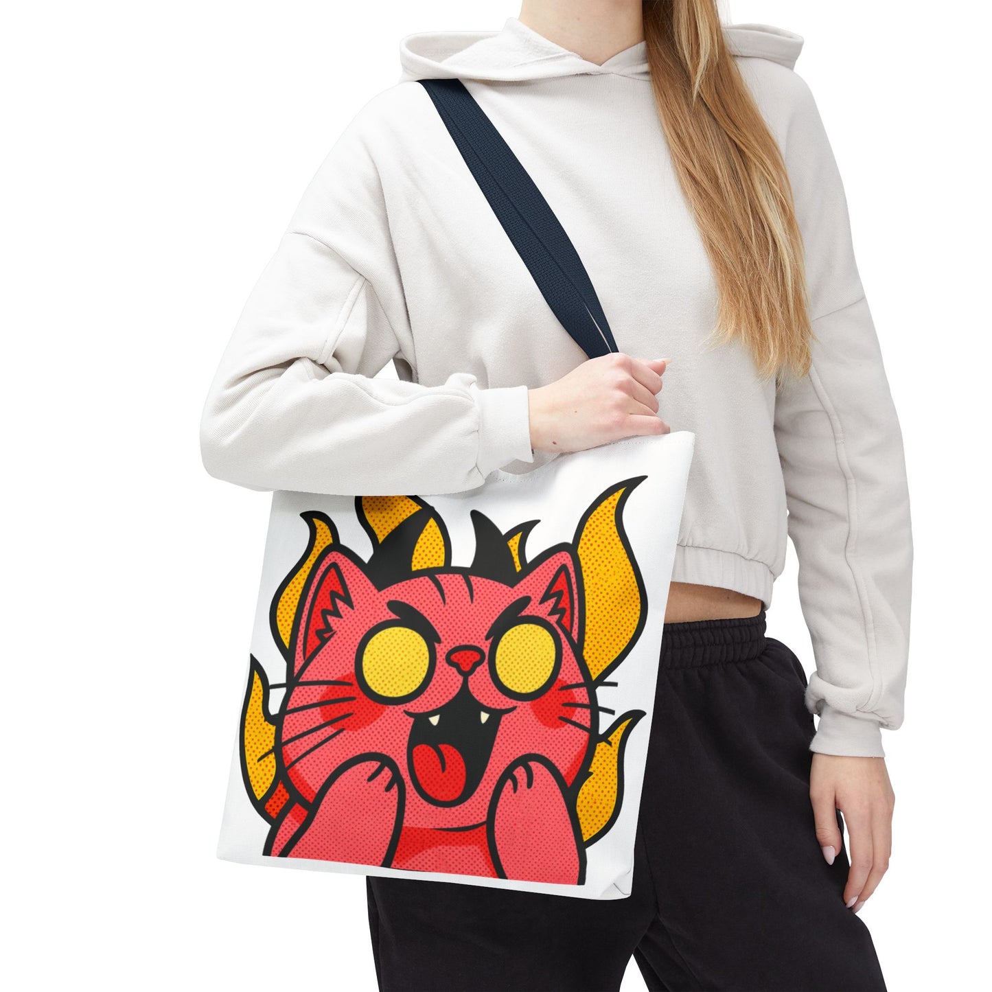 Evil Laughing Cat - Twitch Emote - Devil Cat Tote
