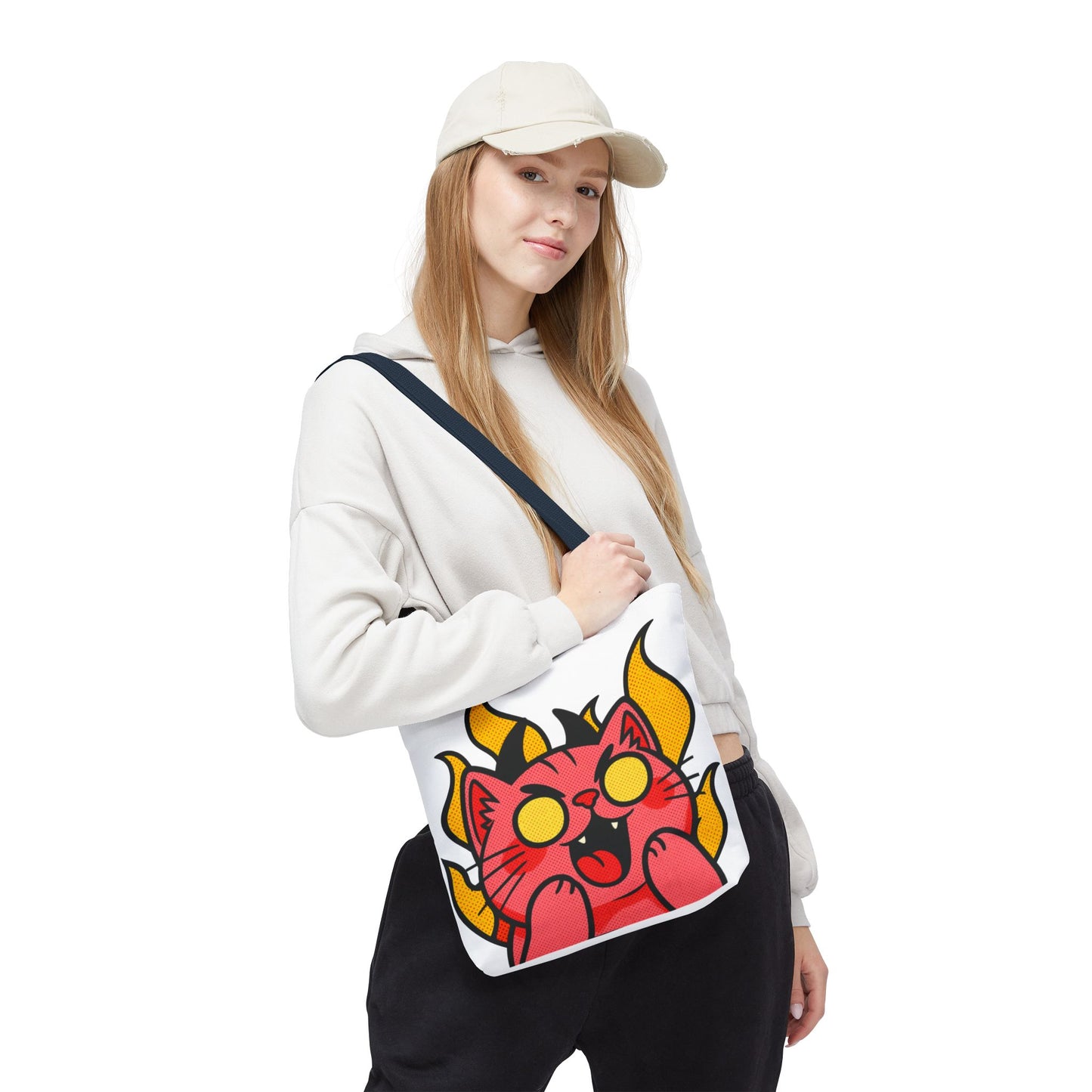 Evil Laughing Cat - Twitch Emote - Devil Cat Tote