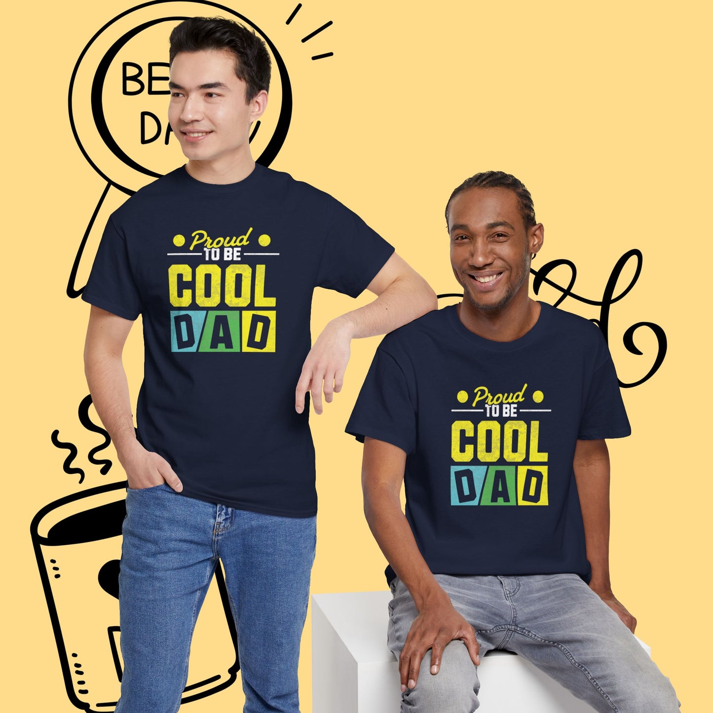 Cool Dad T-Shirt — "Proud to Be Cool Dad" Graphic Tee for Father’s Day