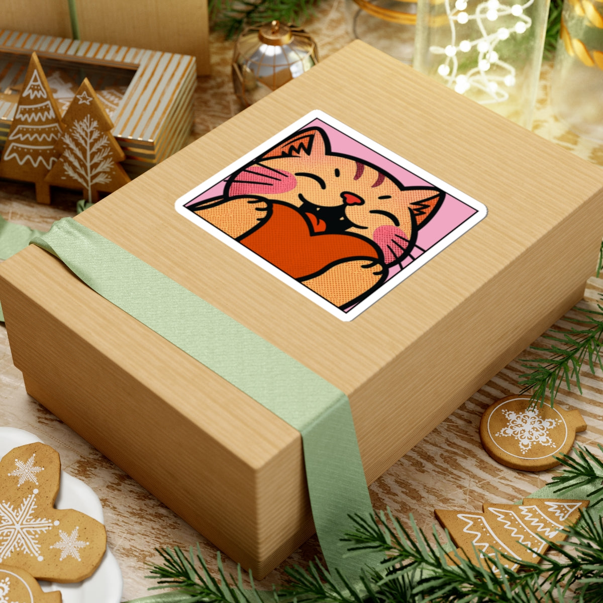 Heart, Hug, Happiness, Love Kiss-Cut Sticker — Twitch Emote & Laptop Decal