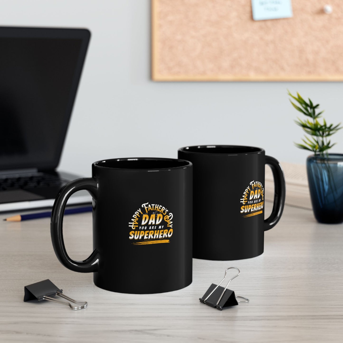 Dad Superhero Mug — Happy Father’s Day Coffee Cup (11oz & 15oz)