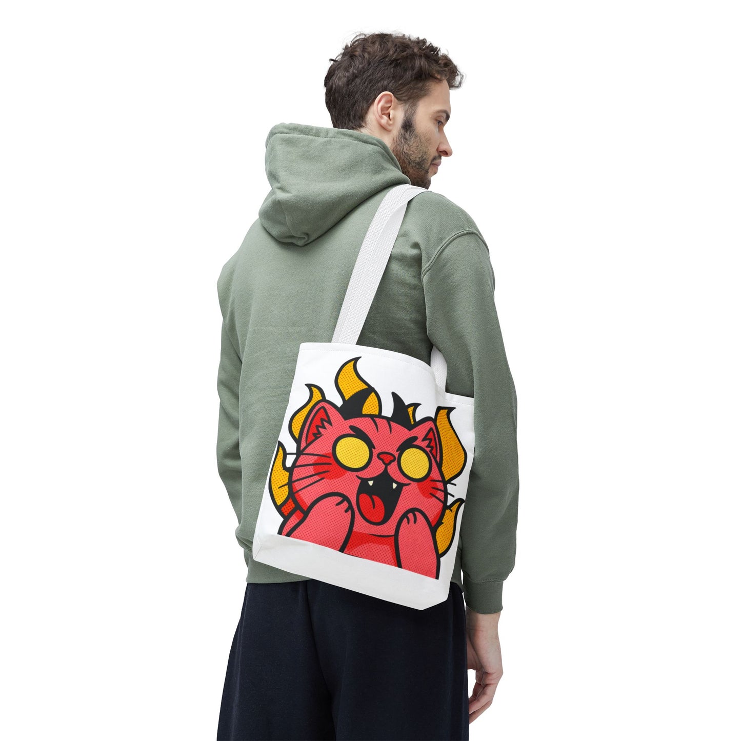 Evil Laughing Cat - Twitch Emote - Devil Cat Tote