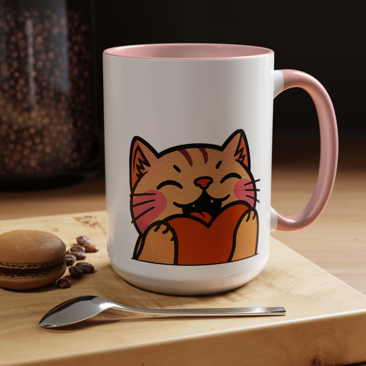 Heart, Hug, Happiness, Love Accent Coffee Mug – Twitch Emote