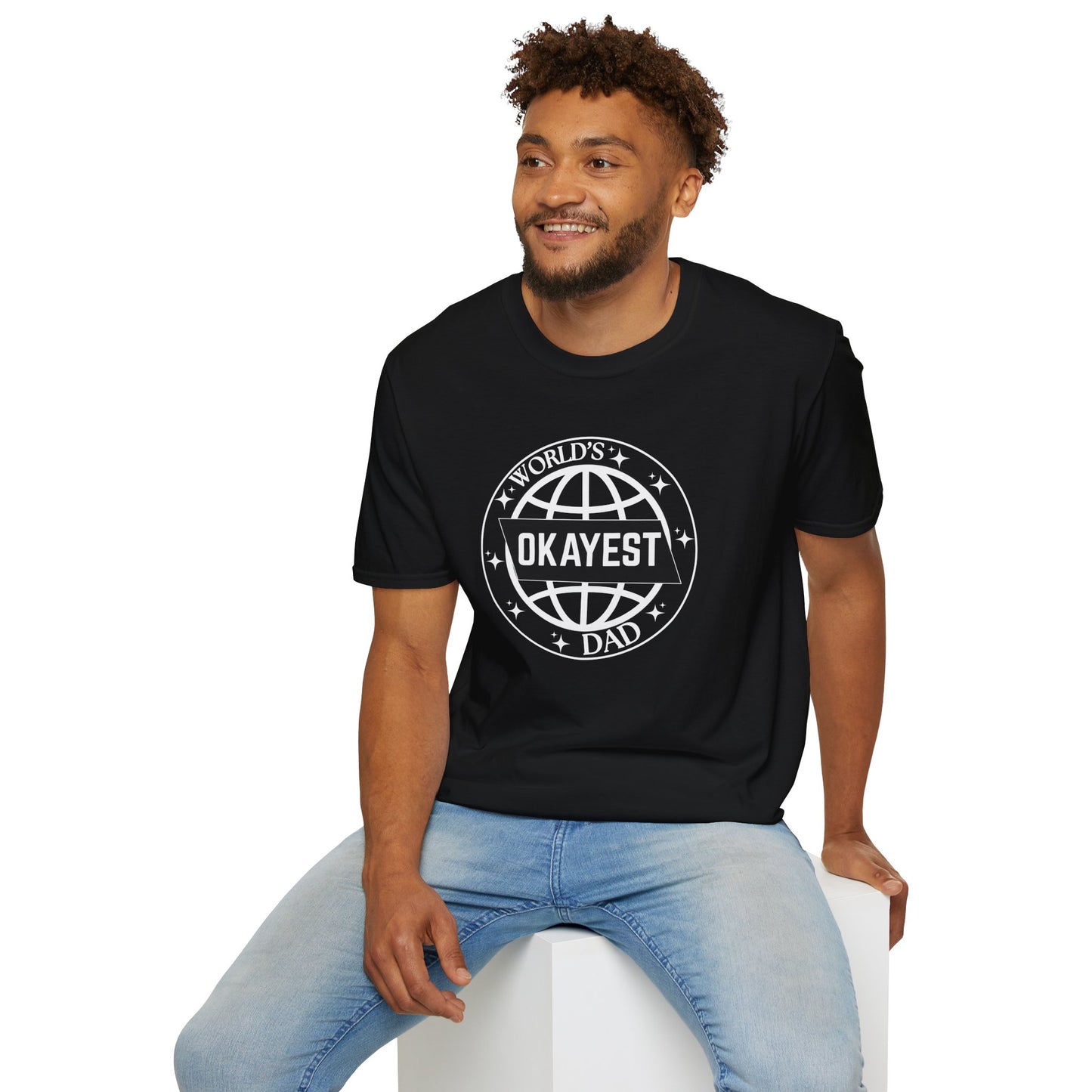 World's Okayest Dad T-Shirt | A Hilariously Honest Tribute | Casual Everyday Wear, Birthday, Father's Day