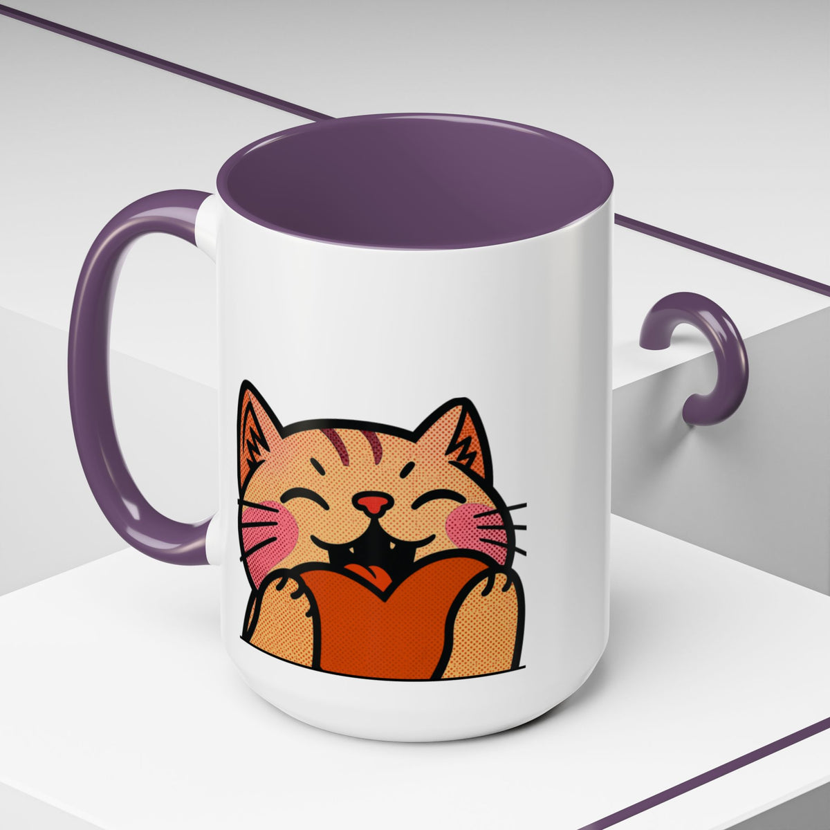 Heart, Hug, Happiness, Love Accent Coffee Mug – Twitch Emote