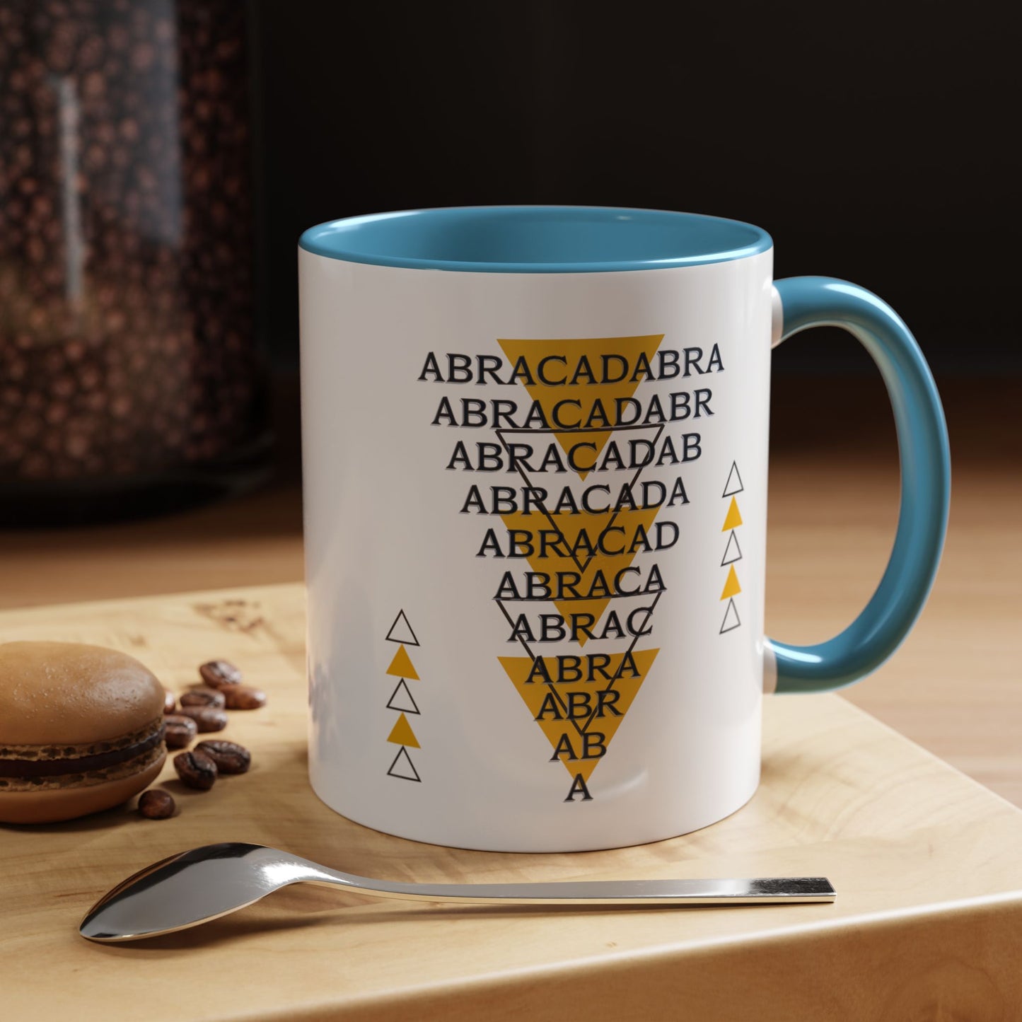 Abracadabra Manifest Accent Coffee Mug (11oz), A Spellbinding Reminder to Speak Magic