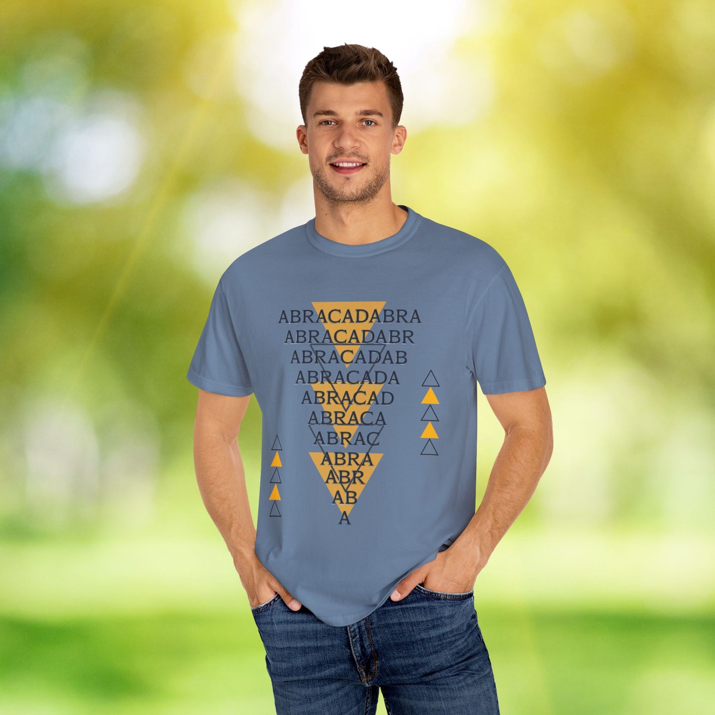 Abracadabra Manifest Tee, A Spellbinding Reminder to Speak Magic, Unisex Garment-Dyed T-shirt