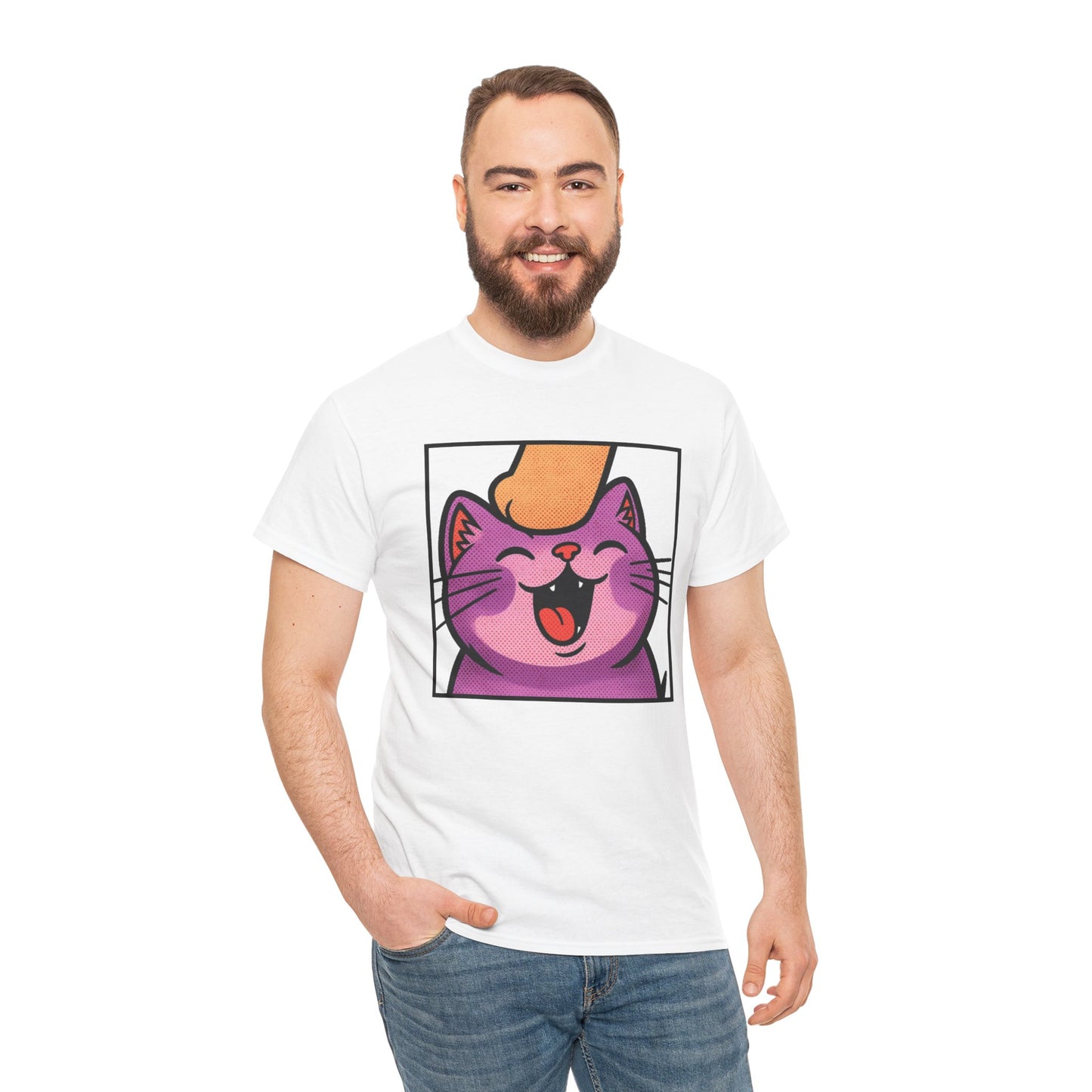 Twitch Emote "Pet Me, Purrfectly Happy!