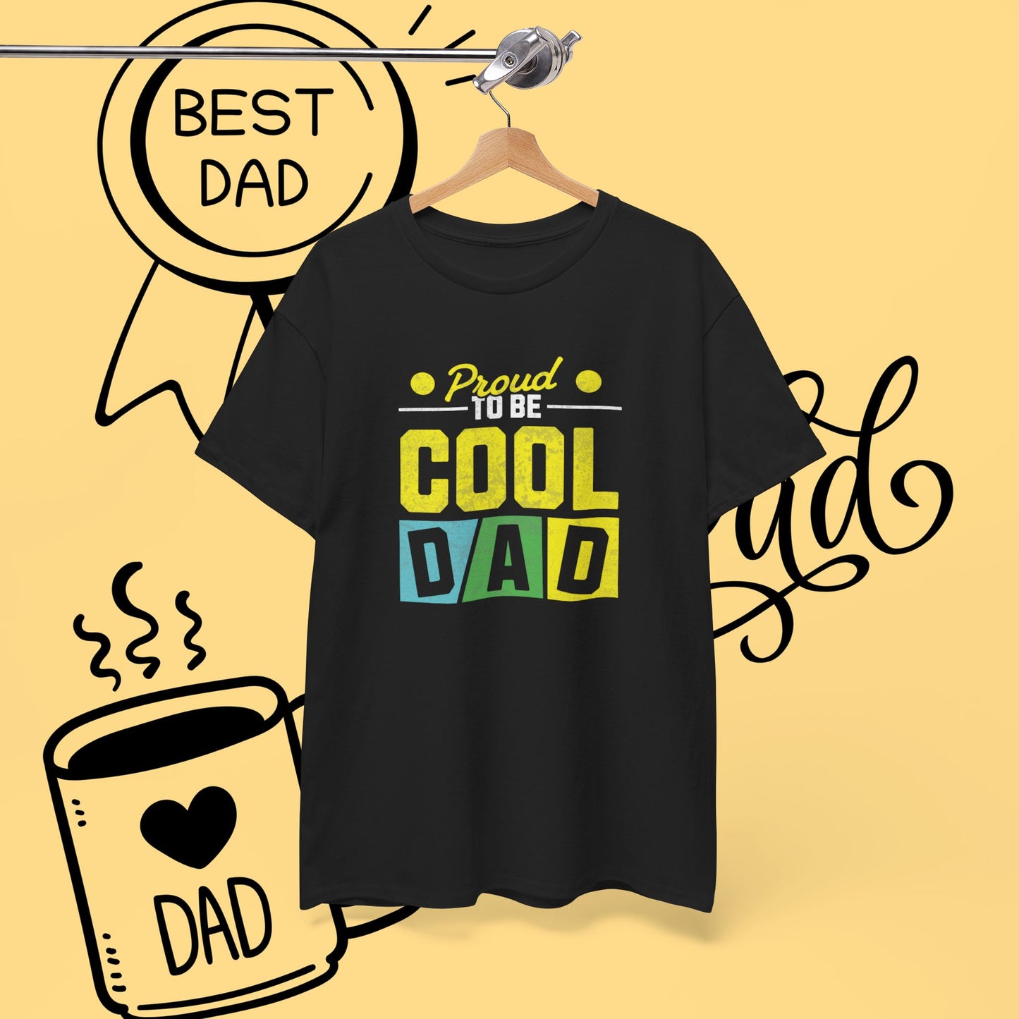 Cool Dad T-Shirt — "Proud to Be Cool Dad" Graphic Tee for Father’s Day