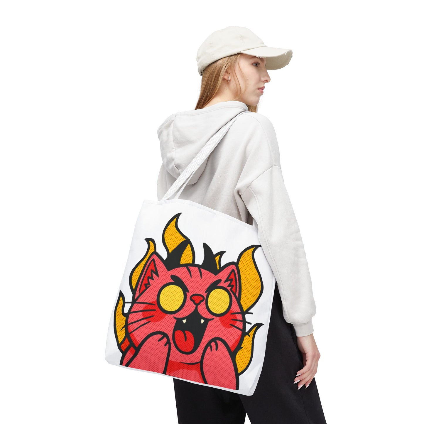 Evil Laughing Cat - Twitch Emote - Devil Cat Tote