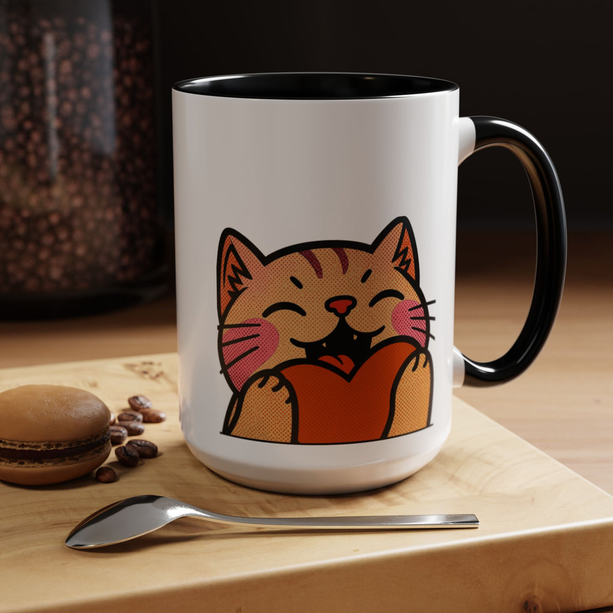 Heart, Hug, Happiness, Love Accent Coffee Mug – Twitch Emote