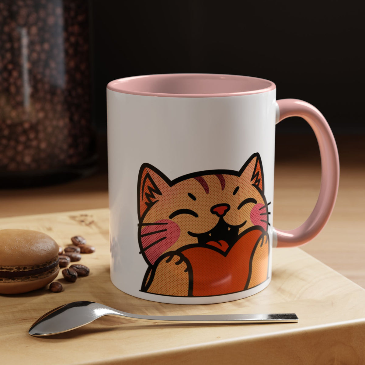 Heart, Hug, Happiness, Love Accent Coffee Mug – Twitch Emote