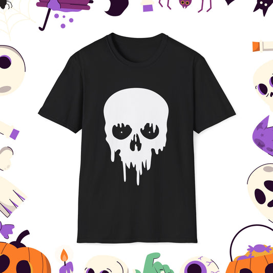Don't Blink: The Haunted Halloween Skull T-Shirt, Tee for Spooky Season, Skull Lover Gift, Party Wear