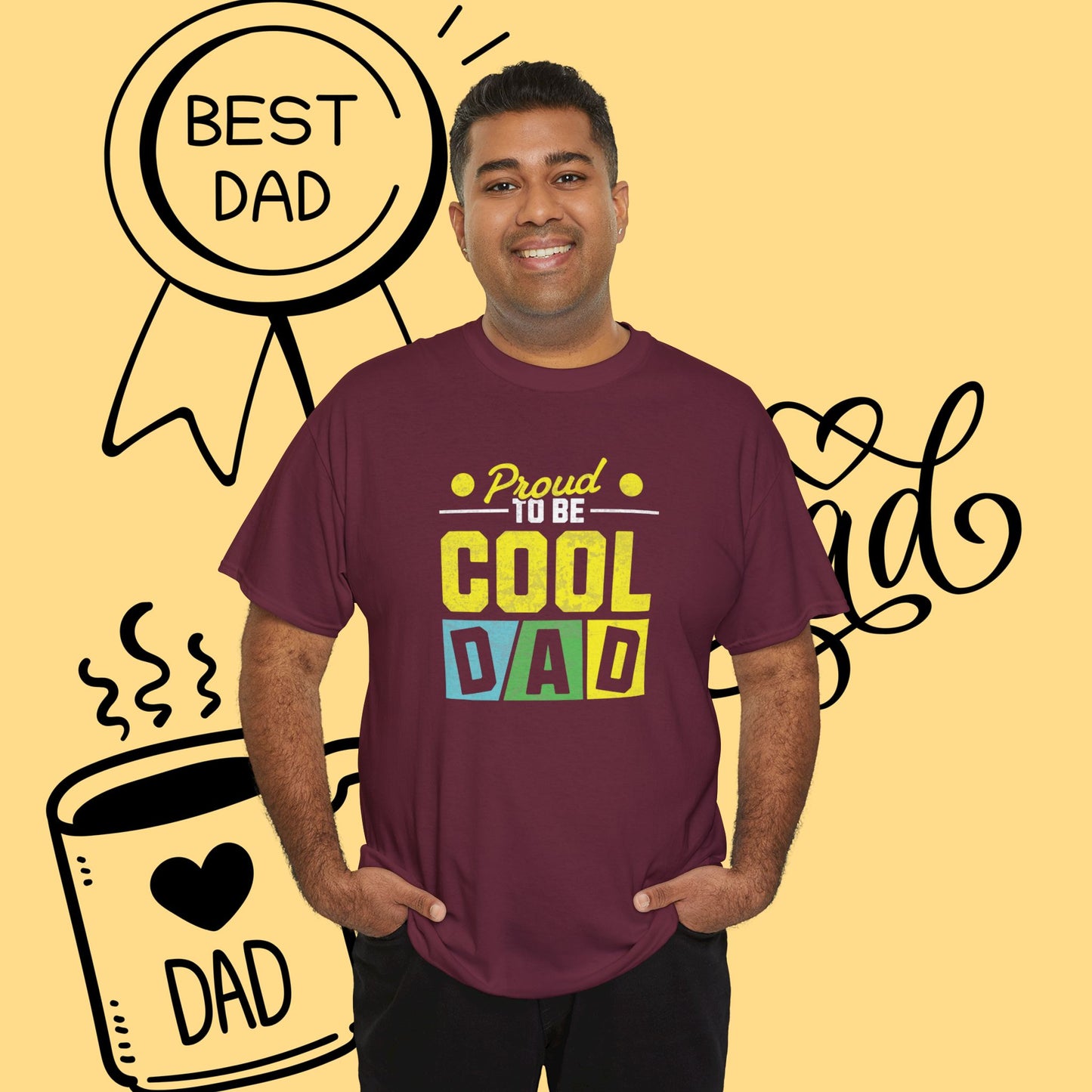 Cool Dad T-Shirt — "Proud to Be Cool Dad" Graphic Tee for Father’s Day