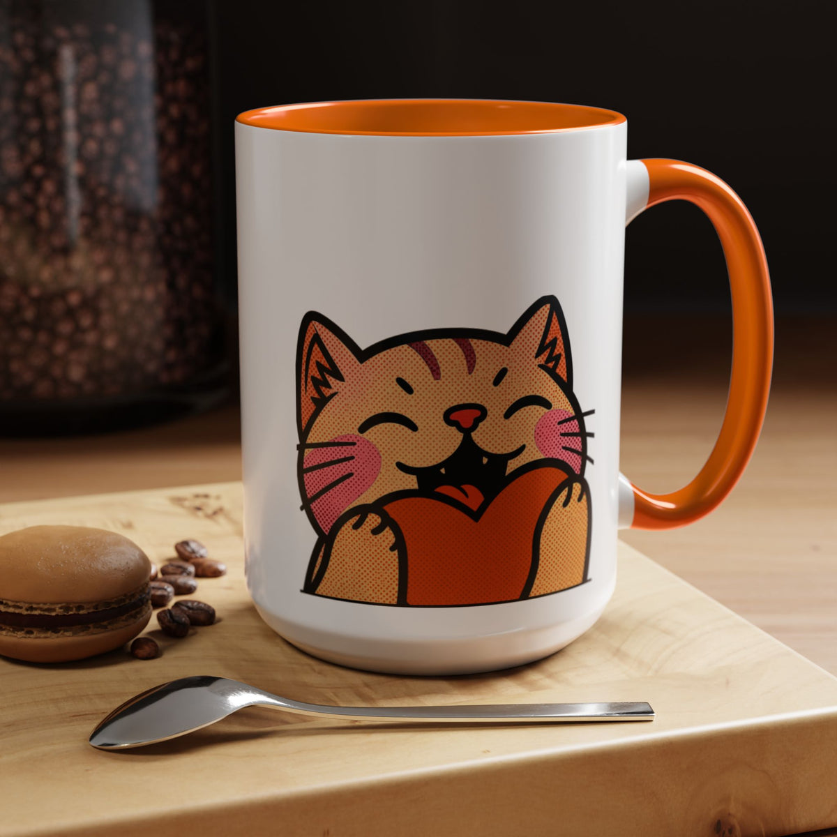 Heart, Hug, Happiness, Love Accent Coffee Mug – Twitch Emote