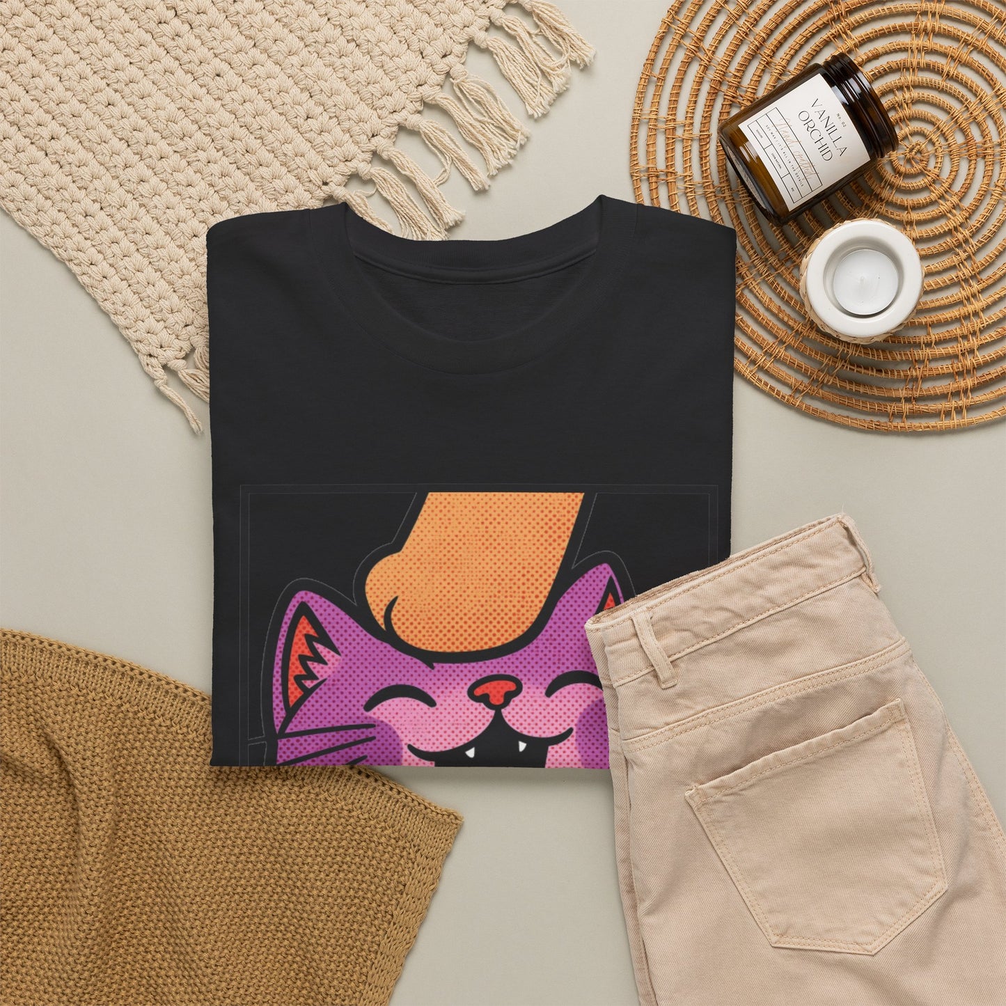 Twitch Emote "Pet Me, Purrfectly Happy!