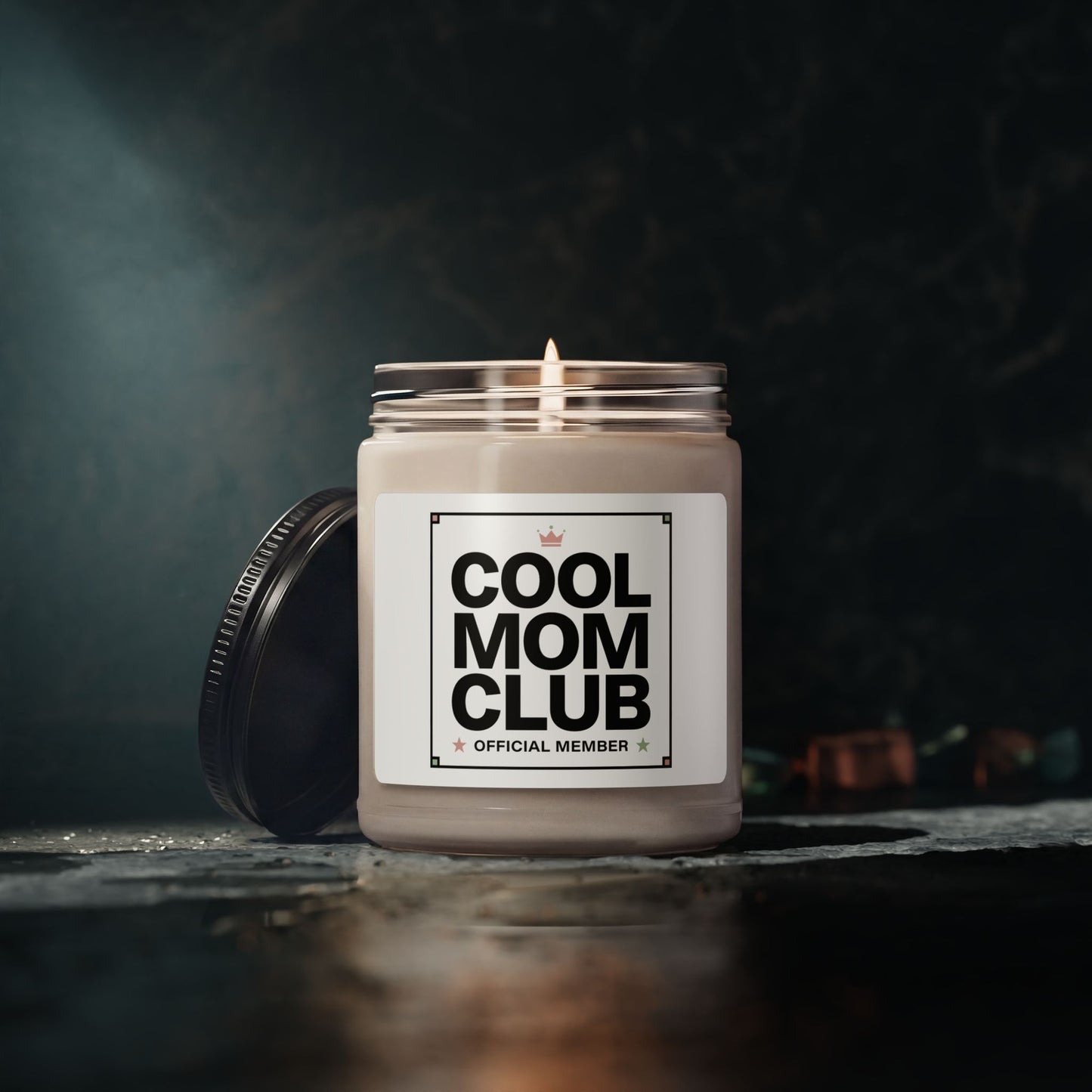 Cool Mom Club Soy Candle, 9oz | Minimalist Mom Life Scented Candle