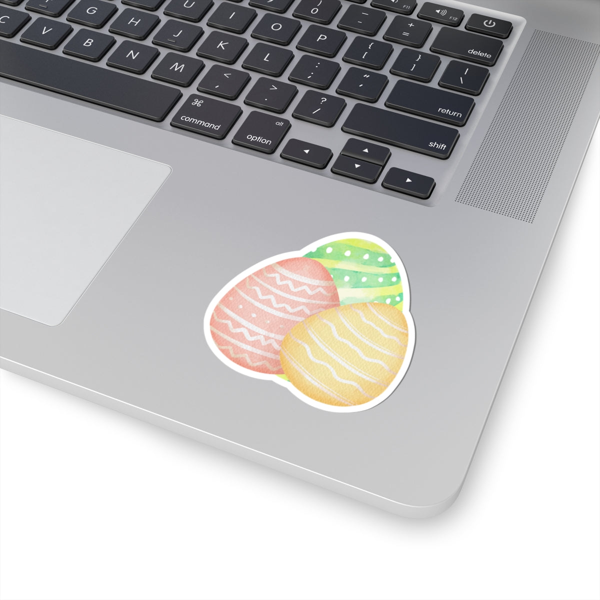 Easter Egg Kiss-Cut Stickers - Colorful Spring Decor for Laptops, Journals & Gifts