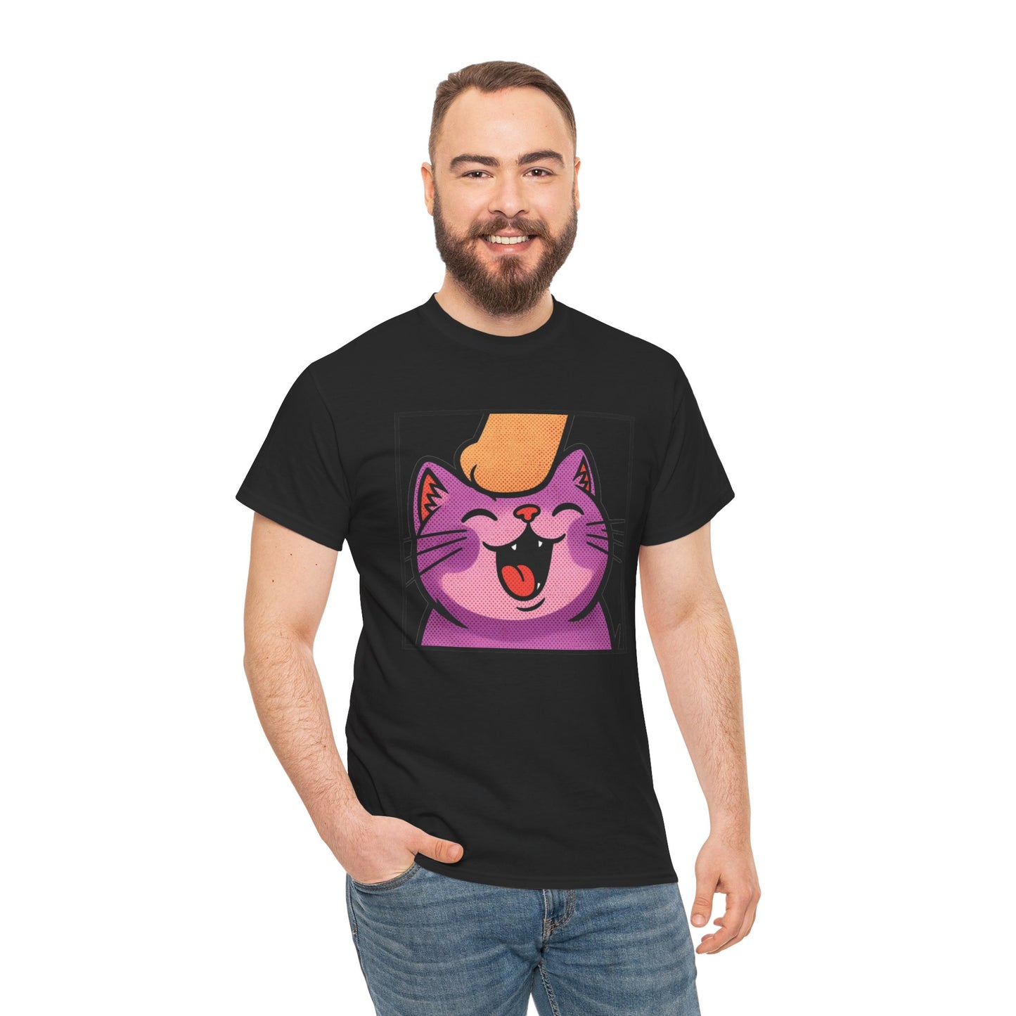 Twitch Emote "Pet Me, Purrfectly Happy!