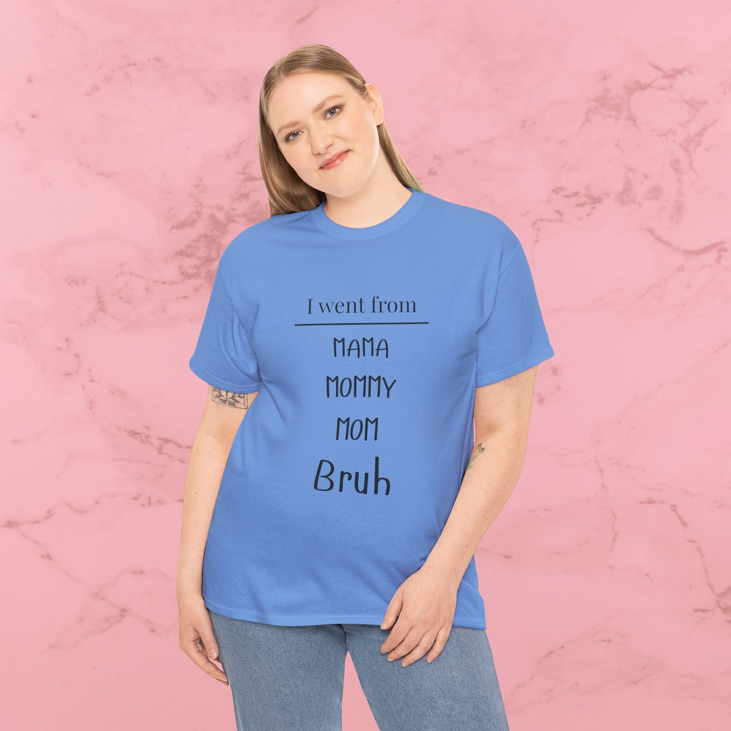 Mama Mommy Mom Bruh T‑Shirt — Funny Mom Evolution Tee