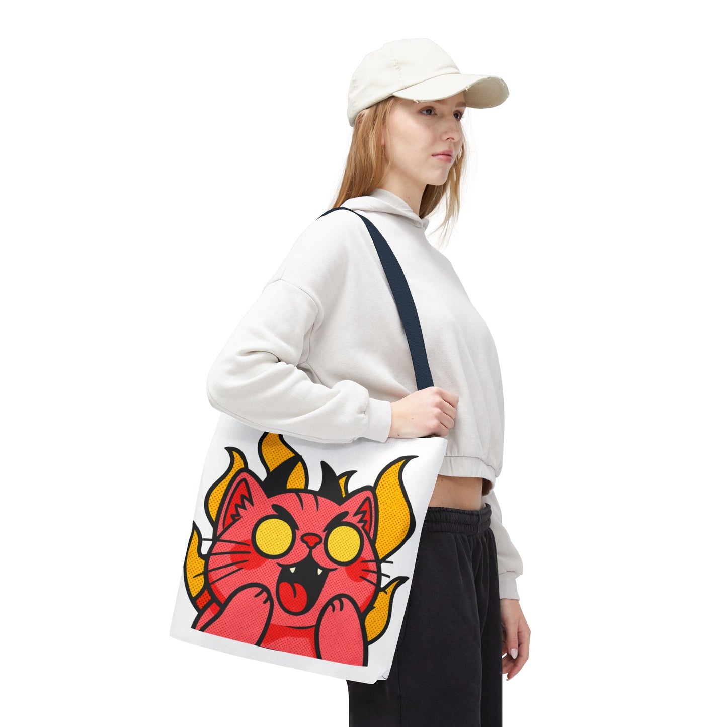 Evil Laughing Cat - Twitch Emote - Devil Cat Tote