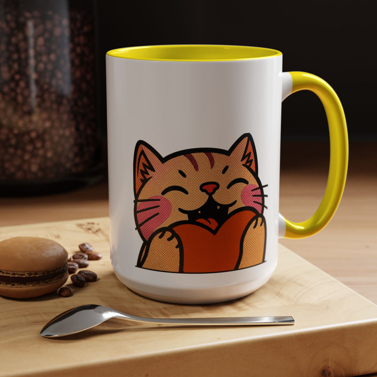 Heart, Hug, Happiness, Love Accent Coffee Mug – Twitch Emote